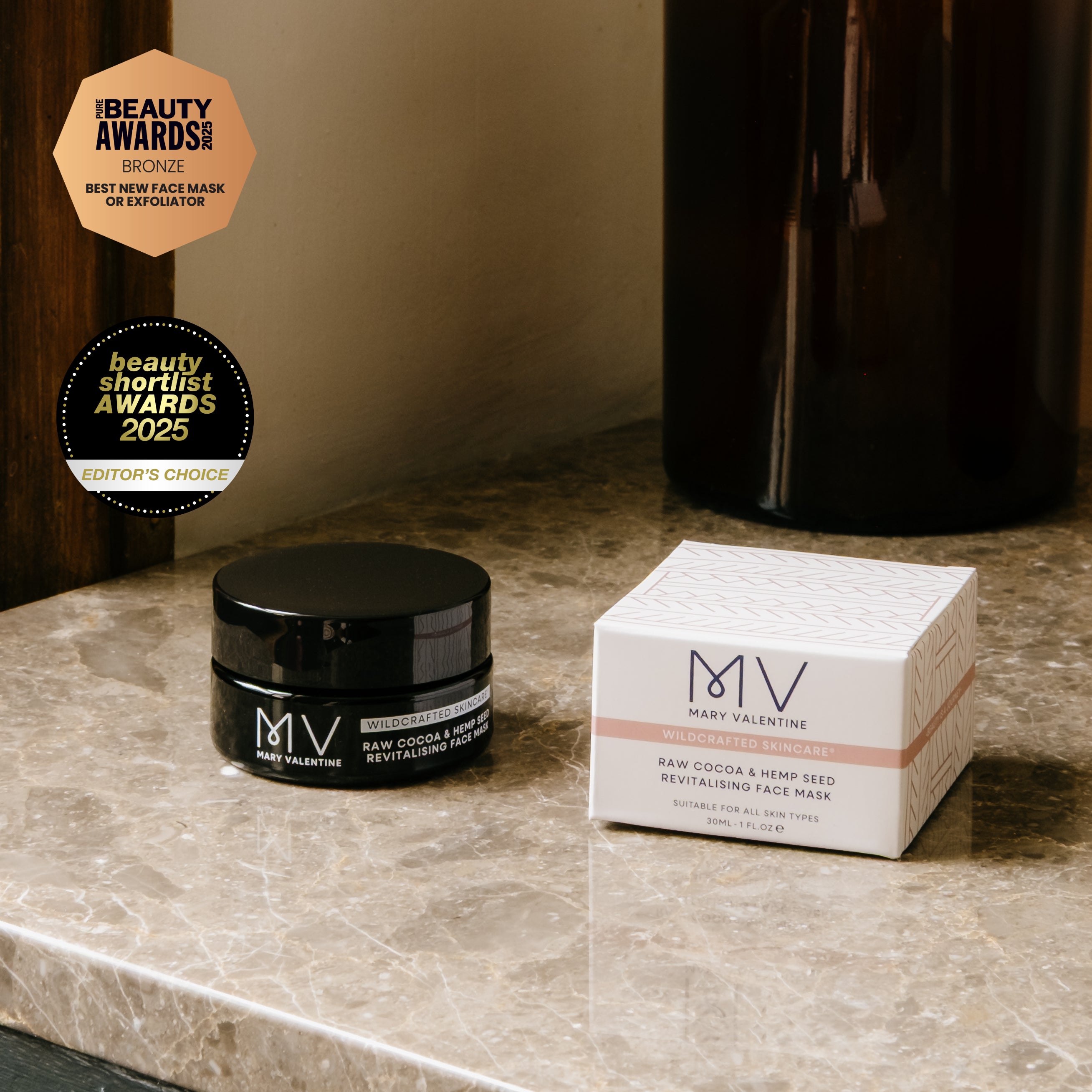 Raw Cocoa & Hemp Seed Revitalising Face Mask 30ml – Mary Valentine